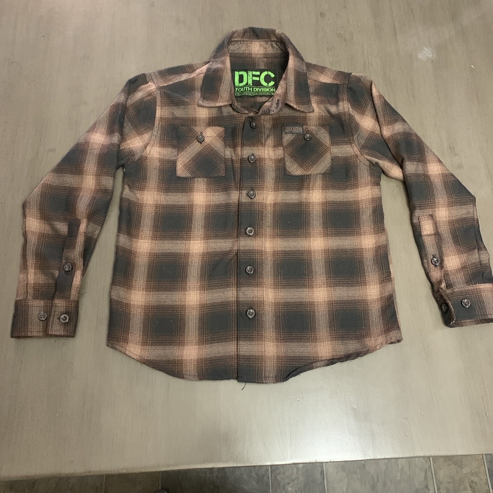 DIXXON YOUTH FLANNEL‎ SMALL BROWN & BLACK RETIRED OUT OF STOCK